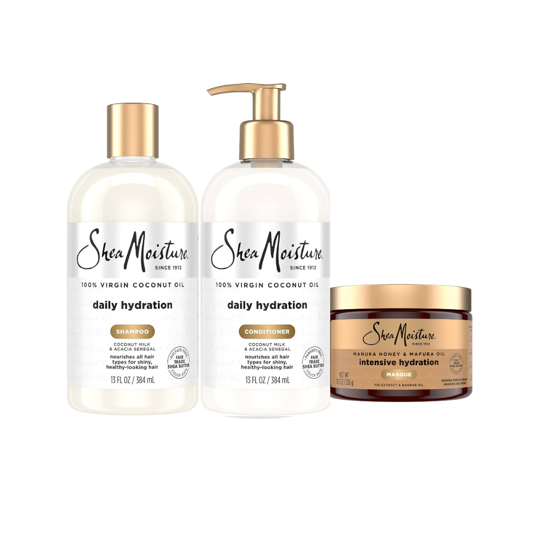 Kit SheaMoisture Daily Hydration + Manuka Honey & Mafura Oil