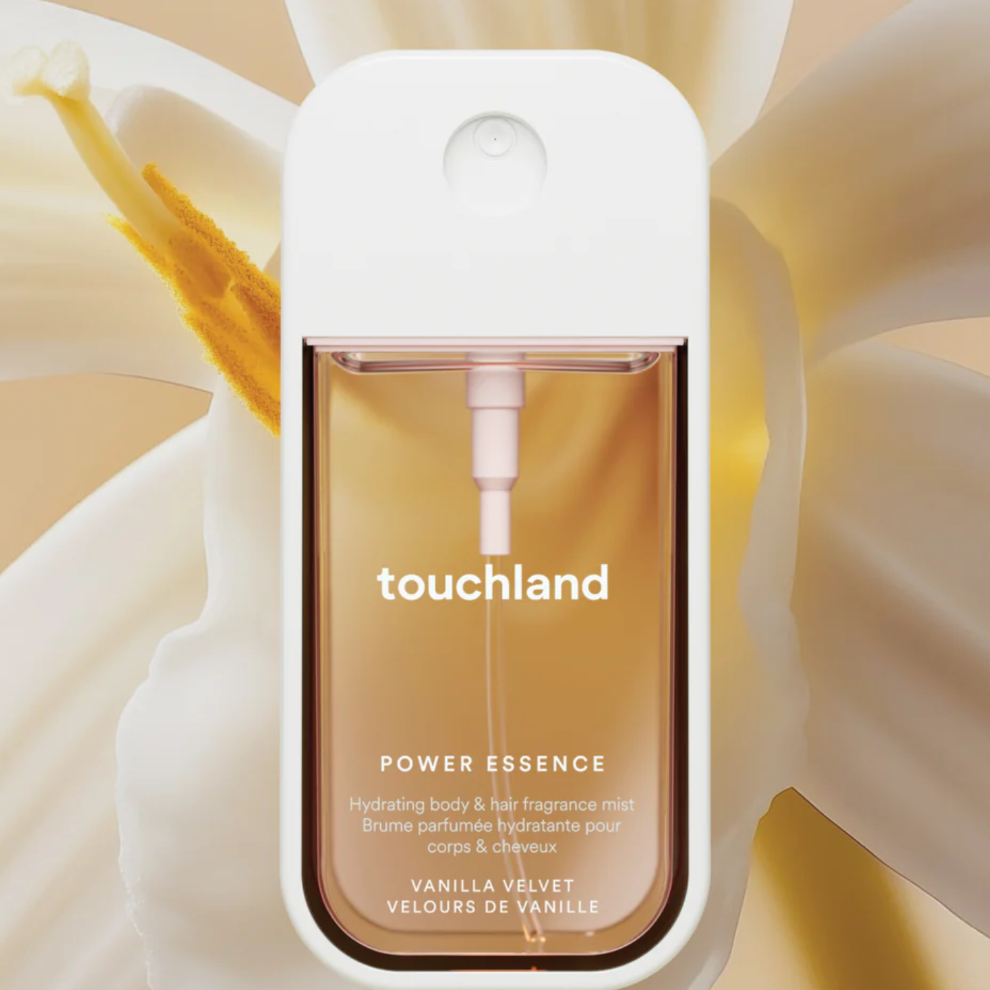 TOUCHLAND Hydrating Body y Hair Fragance mist - Vanilla Velvet