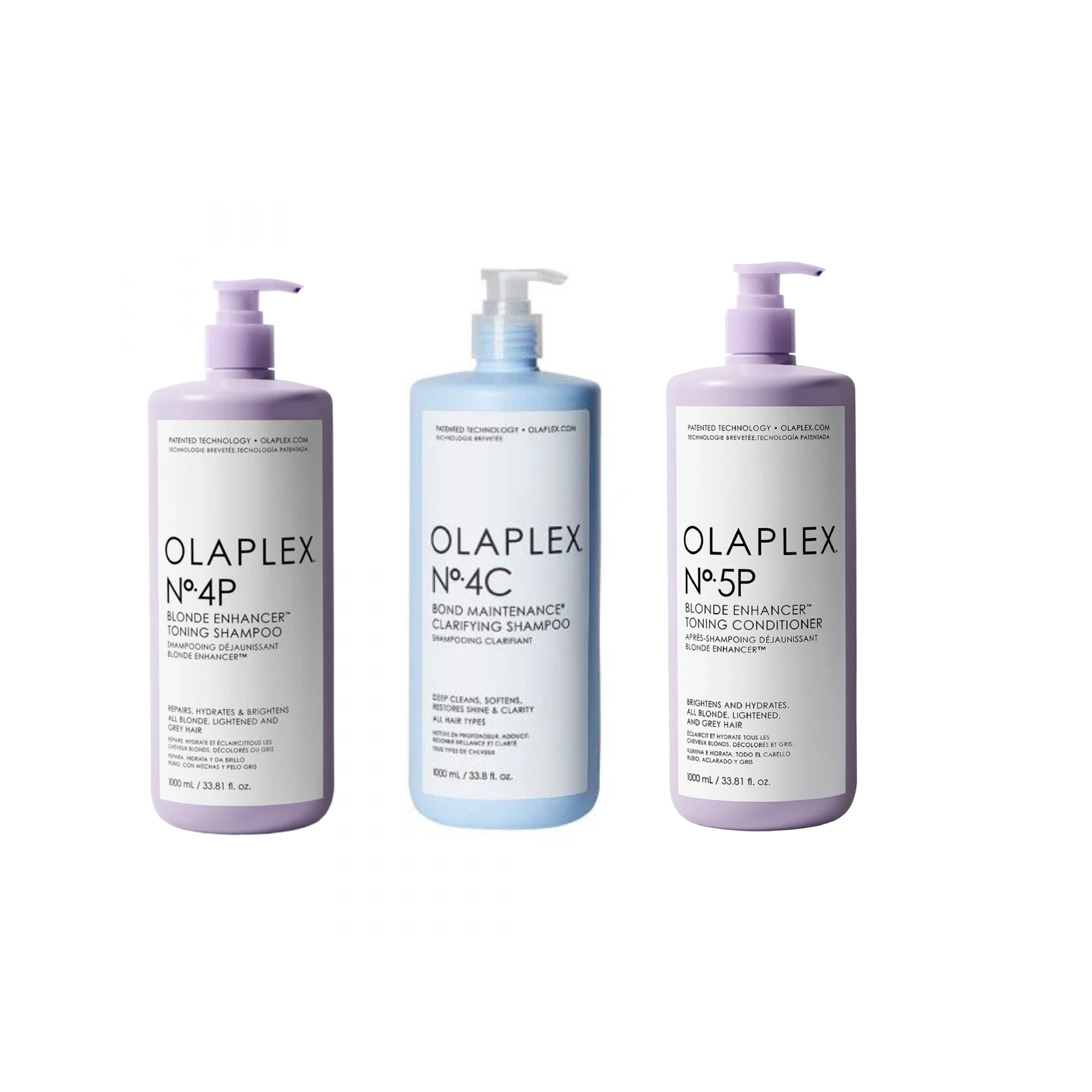 Kit Olalex Shampoo 4P, Acondicionador 5P y Clarifying Shampoo 1Litro