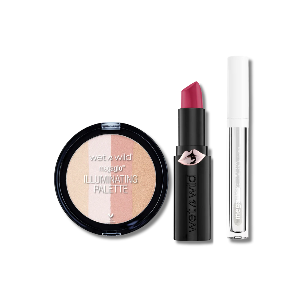 WET N WILD SET GLOSSY GLAM