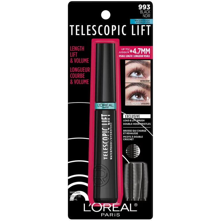 LOREAL MASCARA TELESCOPIC LIFT BLACK – Ibeautypanama